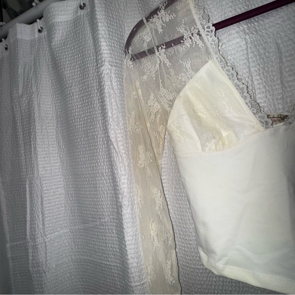 Free People intimately white off duty layering top M NWT - Picture 3 of 6